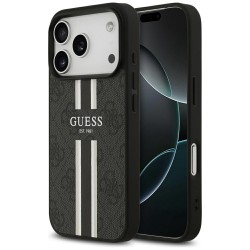 Guess 4G Printed Stripes MagSafe case for iPhone 17 Pro - black
