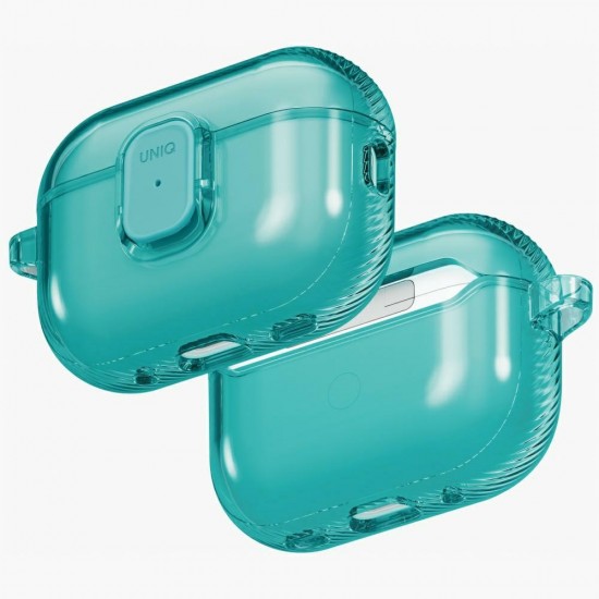 Uniq Glase Pro Case for AirPods Pro 3 Lock Case - Transparent Blue