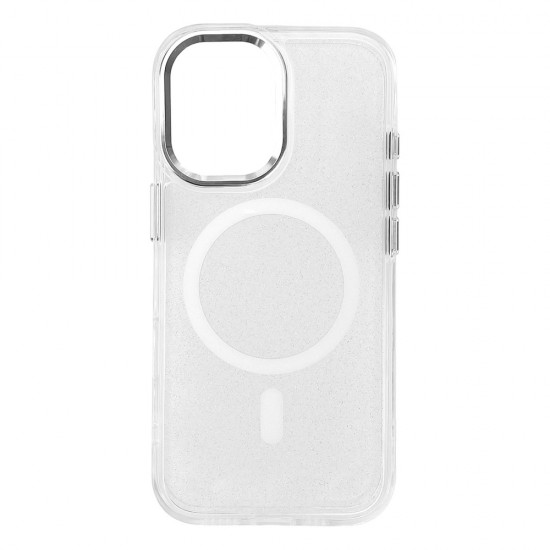 Glitter Case for Samsung Galaxy S26, MagSafe Compatible - White