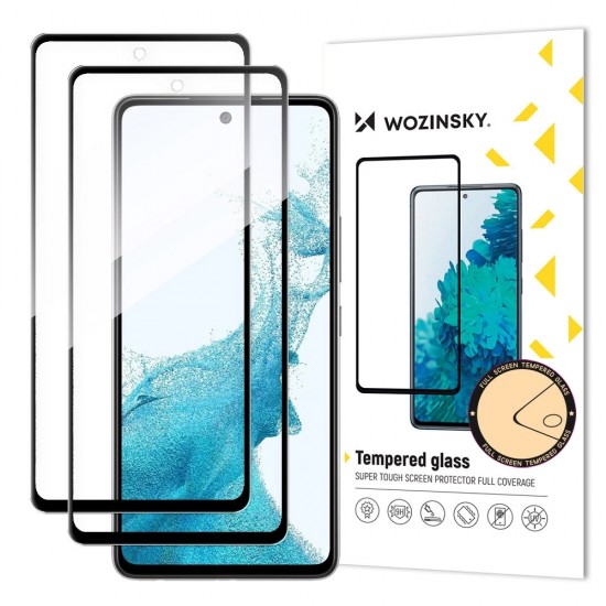 Wozinsky Full Glue Tempered Glass for Samsung Galaxy S26 Plus Compatible with Fingerprint Reader 2 pcs.