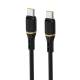 Dudao L25C USB-C Cable 1m 60W with Soft Silicone Braid - Black