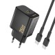 Dudao A27CEU PD 25W GaN SB-C Wall Charger with USB-C Cable - Black