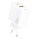 Dudao A27TEU PD 30W GaN USB-A USB-C Wall Charger - White