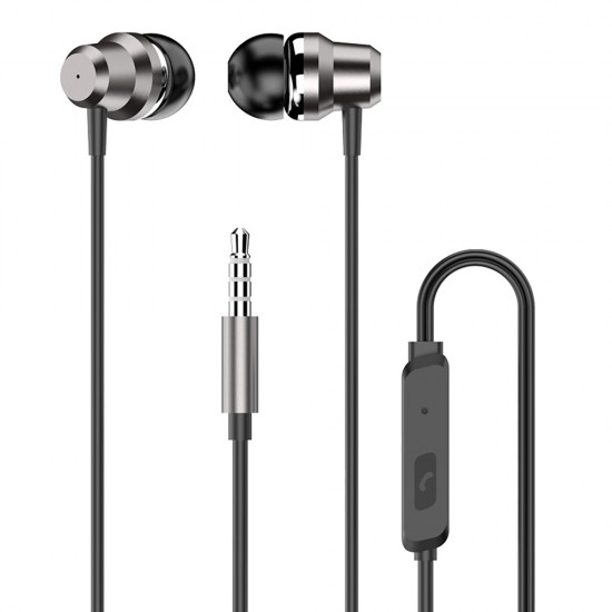 Dudao X10PRO in-ear headphones, wired, 3.5mm mini jack - black