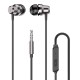 Dudao X10PRO in-ear headphones, wired, 3.5mm mini jack - black