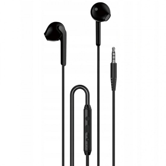 Dudao X3 in-ear headphones, wired, mini jack 3.5mm - black