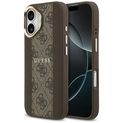 Guess 4G Stripe MagSafe case for iPhone 17 - brown