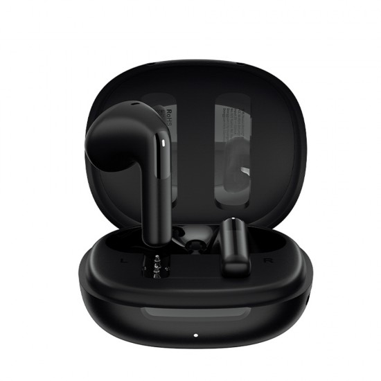 QCY AilyBuds E10 In-Ear Headphones with ENC LDAC Hi-Res Audio IPX4 Bluetooth 5.4 - Black