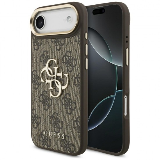 Guess 4G Big 4G Classic Logo Case for iPhone Air - Brown and Gold