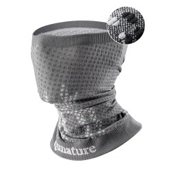 Qunature 11230014001 ski scarf, sports bandana, universal size - gray
