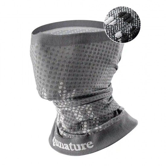 Qunature 11230014001 ski scarf, sports bandana, universal size - gray