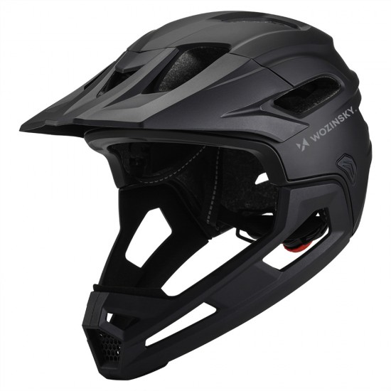 Wozinsky Lightweight Full Face Bike Helmet L - Black