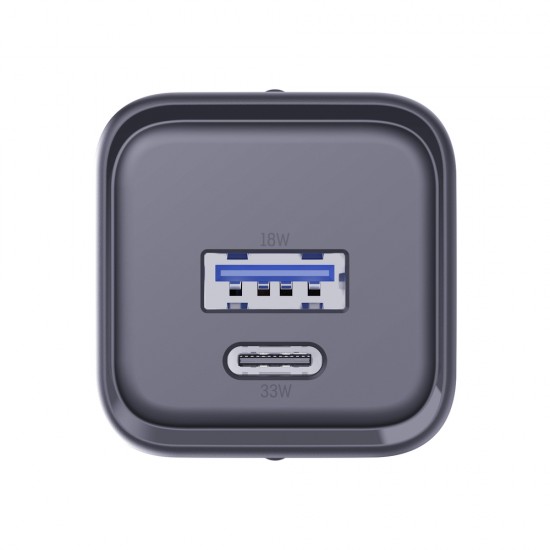 3mk Hyper Charger PD 33W GaN QC4+ PPS AFC FCP SCP 1A1C Wall Charger - Black