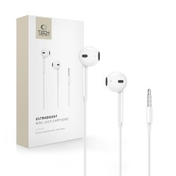 Tech-Protect Ultraboost Core Mini Jack Wired Headphones - White