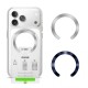 Tech-Protect MMP-210 MagSafe 2-Pack Magnetic Ring - Silver / Navy Blue