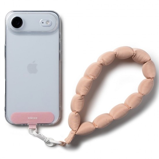 Ringke Holder & Puffer Hand Strap Phone Lanyard - Pink