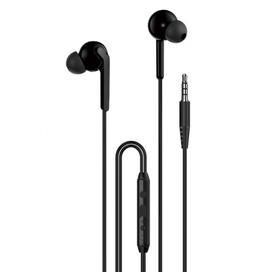Dudao X3+ in-ear headphones, wired, 3.5mm minijack - black
