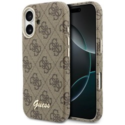 Guess 4G Script MagSafe Case for iPhone 17 - Brown