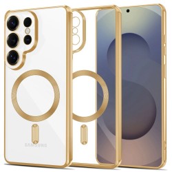 Tech-Protect MagFlex Case for Samsung Galaxy S26 Ultra - Transparent Gold