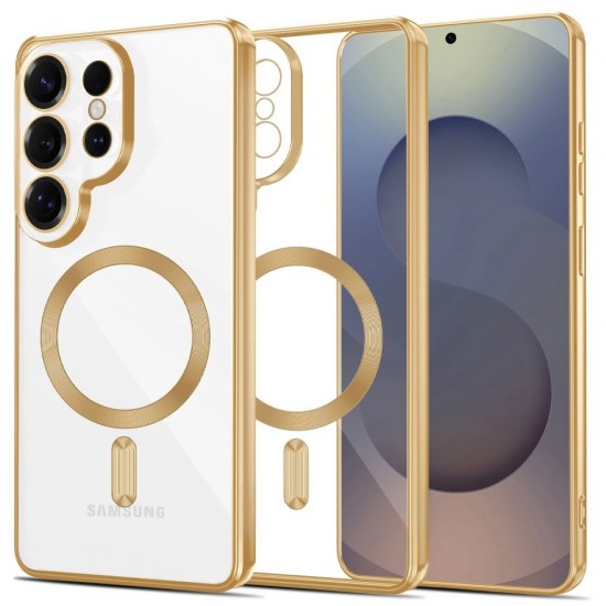 Tech-Protect MagFlex Case for Samsung Galaxy S26 Ultra - Transparent Gold