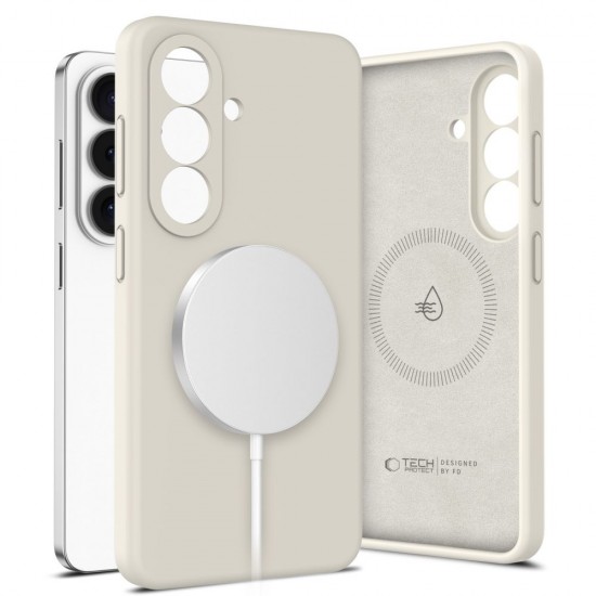 Tech-Protect Silicone MagSafe Case for Samsung Galaxy S26+ - Beige