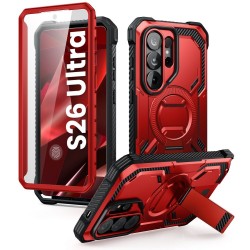 Supcase ArmorBox Mag MagSafe Case for Samsung Galaxy S26 Ultra - Red and Black