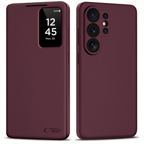 Tech-Protect Smart Wallet Case for Samsung Galaxy S26 Ultra - Burgundy