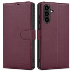 Tech-Protect Wallet Case for Samsung Galaxy A57 5G - Burgundy