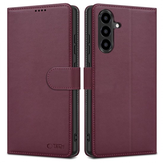 Tech-Protect Wallet Case for Samsung Galaxy A57 5G - Burgundy