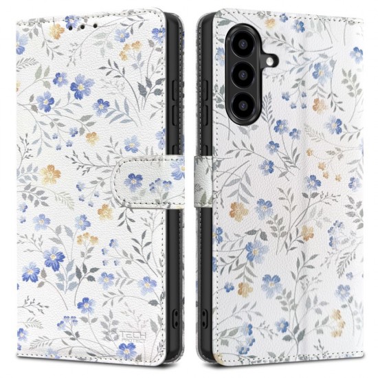 Tech-Protect Wallet Case for Samsung Galaxy A57 5G - Colorful Flowers