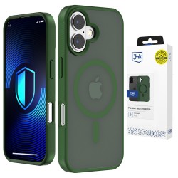 3mk Smoke MagCase for iPhone 16 - Green-Translucent