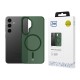 3mk Smoke MagCase for Samsung Galaxy S24 - Green-Translucent