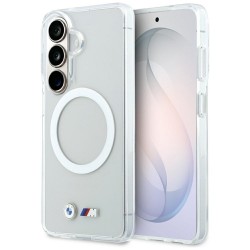 BMW IML Shockproof Metal Logo MagSafe Case for Samsung Galaxy S26 - Transparent