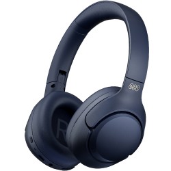 QCY H3 Over-Ear Headphones with ANC Bluetooth 5.4 Hi-Res Audio - Blue