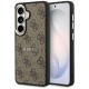 Etui Guess 4G Embossed Ring MagSafe na Samsung Galaxy S26 - brązowe