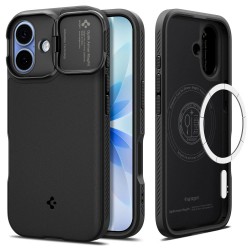Spigen Optik Armor MagSafe case for iPhone 17 - black
