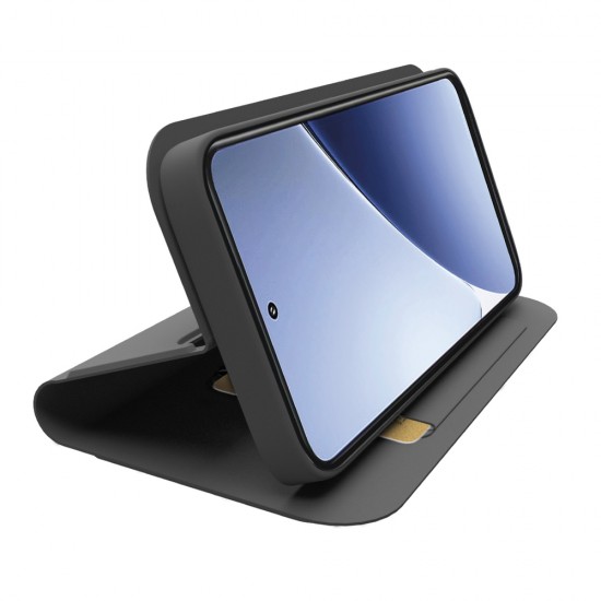 SBS Wallet Smooth Case for Xiaomi 15 Pro with Flip - Black