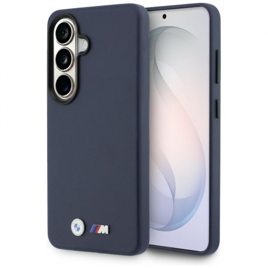 BMW M Metal Logo MagSafe Case for Samsung Galaxy S26 - Navy Blue