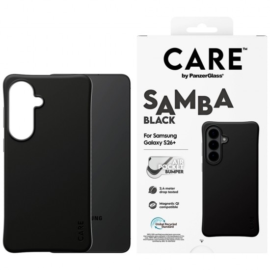 CARE by PanzerGlass Samba Black Qi Case for Samsung Galaxy S26+ - Black
