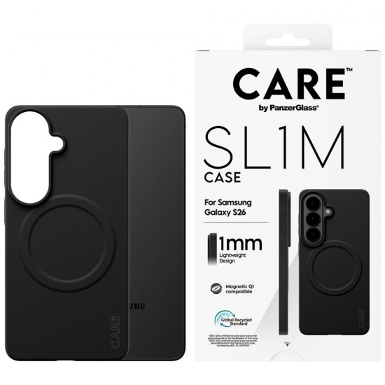 CARE by PanzerGlass SL1M Case for Samsung Galaxy S26 - Black