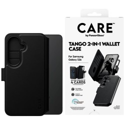 CARE by PanzerGlass Tango 2in1 Wallet Case for Samsung Galaxy S26 - Black