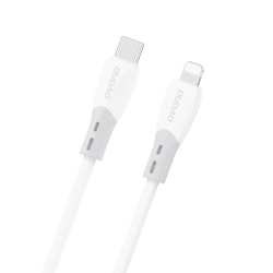 Dudao L25SX 30W USB-C - Lightning Cable with Soft Silicone Braid 1m - White