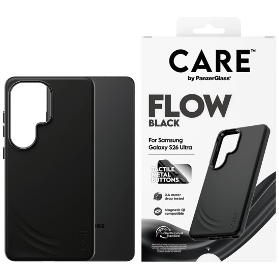 CARE by PanzerGlass Flow Black Qi case for Samsung Galaxy S26 Ultra - black