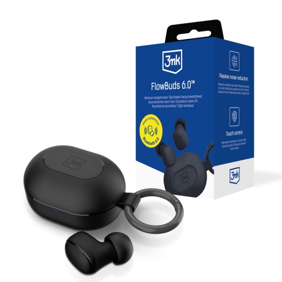 TWS 3mk FlowBuds 6.0 Wireless Headphones - Black