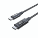 Choetech XCC-1068 PD 60W USB-C - USB-C Cable with Display 1.2 m - Black