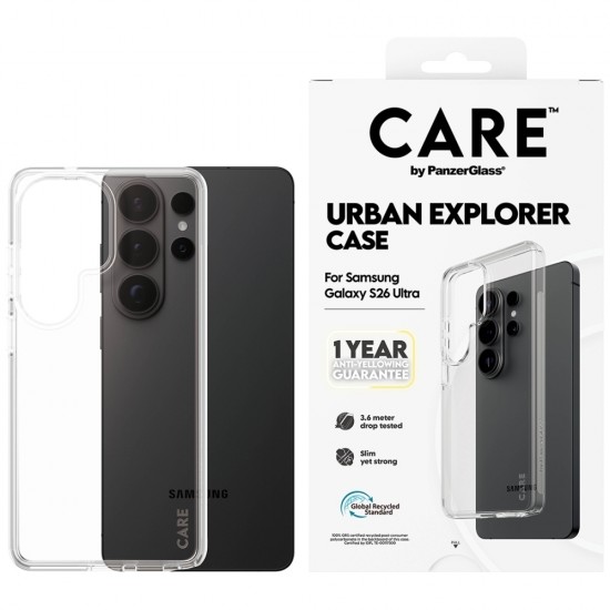 CARE by PanzerGlass Urban Explorer Transparent Case for Samsung Galaxy S26 Ultra - transparent