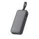Cuktech LPB200N 40W 20000mAh Powerbank with Integrated Cable - Gray