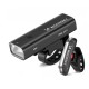 Wozinsky WSBLB2 Front (400 lm) and Rear USB-C Bike Light Set - Black