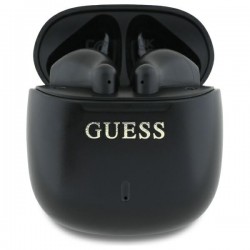 Guess Printed Classic Logo Bluetooth Wireless Headphones - Black