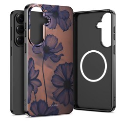 Tech-Protect Lamano MagSafe Case for Samsung Galaxy A57 5G - Brown and Purple